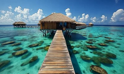 Luxury Overwater Bungalow in Tropical Paradise