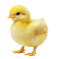 chicken cub  isolated on transparent background - Generative AI	
