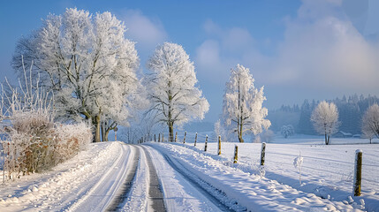 Obraz premium elegant im Tiefschnee unterwegs