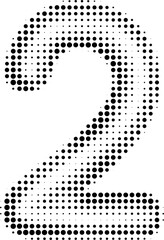 black halftone number 2