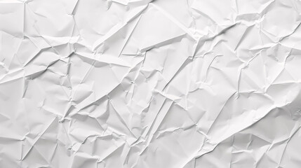 Obraz premium Empty Blank White Paper: Texture with crease pattern surface for page background.