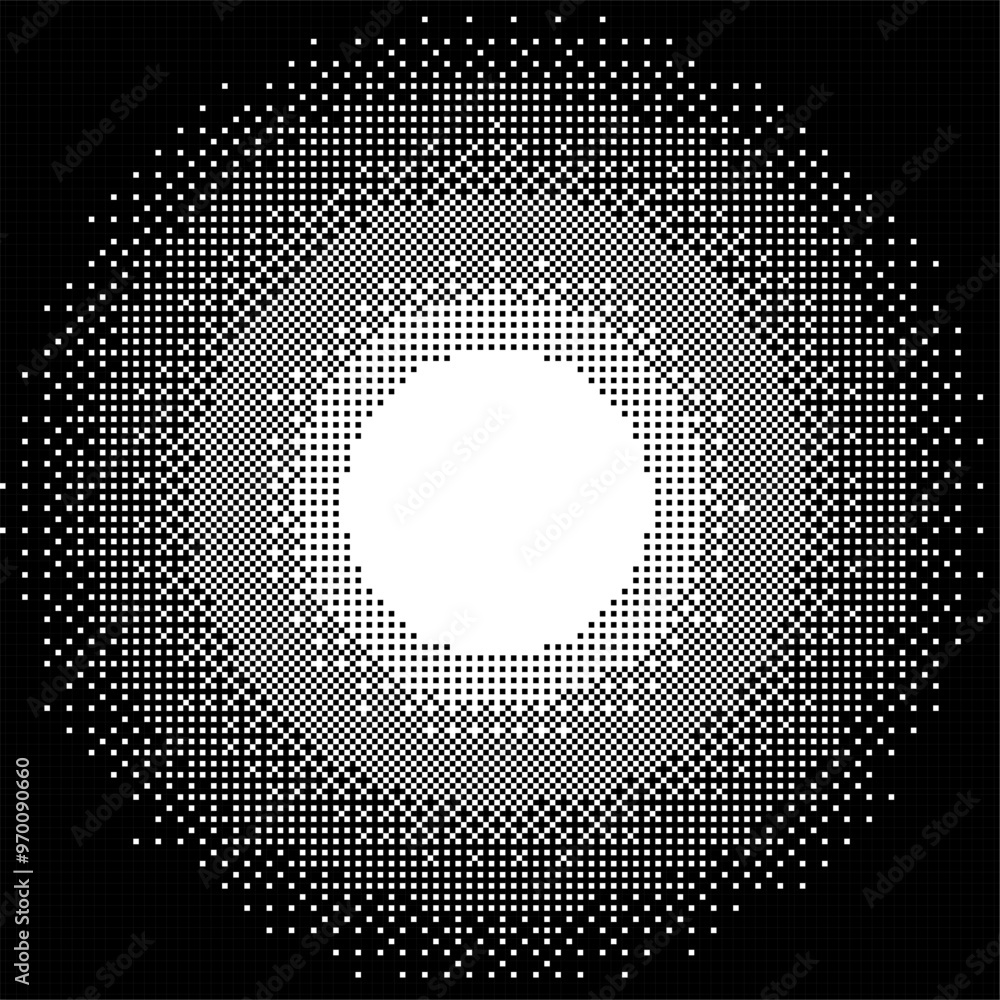 Aufkleber pixel art gradient dithering background, 8 bit retro video game style, pixel pattern, mosaic texture, halftone, vector illustration