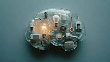 Brain of Technology Innovation and Ideas.