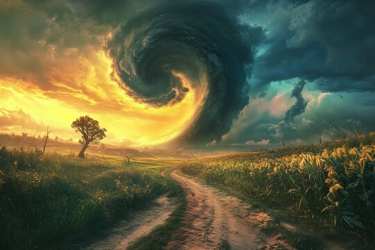 Experience the awesome power of the tornado that carries Dorothy and Toto away to the magical land of Oz