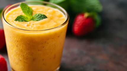 Tropical Fruit Smoothie Underwater Scene Soft