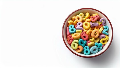 A bowl full of colorful number shapes.  Budget, income and inflation concept. "crunch the numbers" 