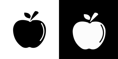Apple icon Isolated flat vector in outline