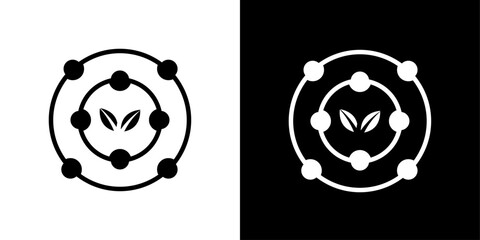 Antioxidant icon Isolated flat vector in outline