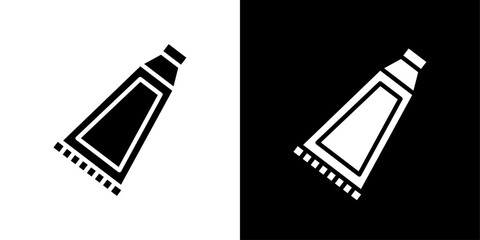 Cream tube icon Isolated flat vector in outline
