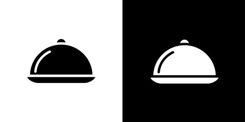 Food tray icon Isolated flat vector in outline