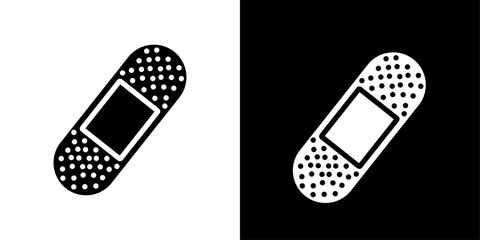 Medical patch icon Isolated flat vector in outline