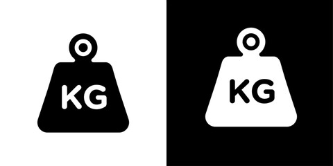 Weight icon Isolated flat vector in outline