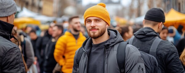 Vibrant Energy Fills the Air as Shoppers Flock to the Seasonal Market Sale, A Buzz of Excitement and Deals Happy Faces, Crowded Aisles, and the Thrill of Finding the Perfect Purchase, This is What a