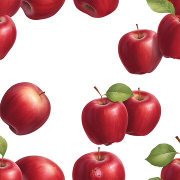 red apples isolated 