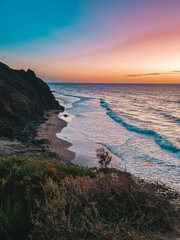 sunset on the beach