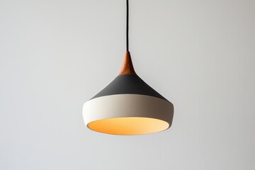 Fototapeta premium Modern pendant light on white background