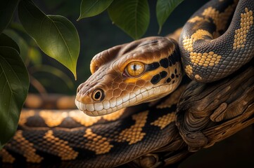Fototapeta premium Close up of a snake..