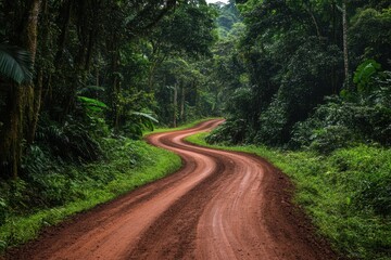 Fototapeta premium Rainforest with Track