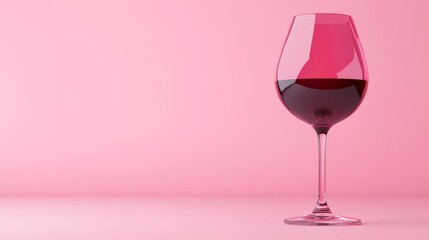 Tannins in red wine, visual experiment, bright and vivid, 3D illustration