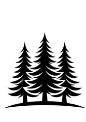 Pine Tree SVG, Forest Tree SVG, Mountain Forest SVG, Plant SVG, Sunset SVG, Nature SVG, Leaves SVG, Pine Tree Silhouette, Forest belt SVG,  Tree Design, Cut file for Cricut SVG, JPG, PNG
