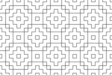 Black and white seamless illustrations. Coloring book, colouring page for children and adults. Decorative abstract linear vector pattern design. Line art drawing. Easy to edit color and line