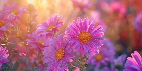 Dignity wisdom and nobility are symbolized by the common purple color of daisies in the daisy family