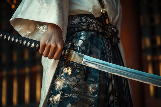 The man with a Japanese sword