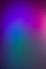 Fototapeta premium Beautiful Color Gradient Reflective Glass On Dark Background Pastel Holographic Gradient