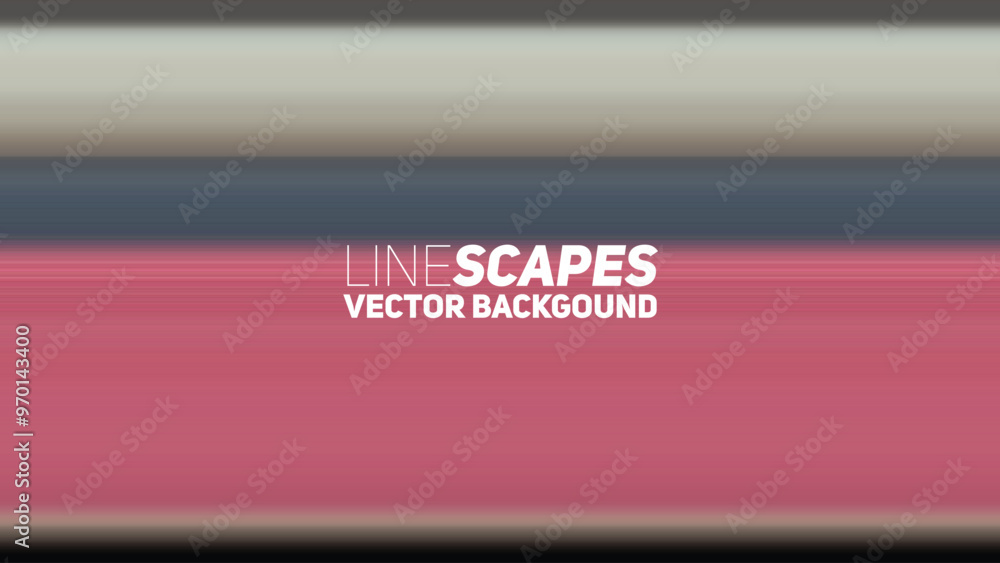 Poster linescapes gradient background. minimal gradient stripes.