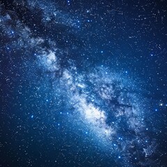Fototapeta premium Cosmic Tapestry The Milky Way Galaxy Stretches Across the Night Sky, Illuminating its Path