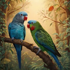 Obraz premium blue and yellow macaw