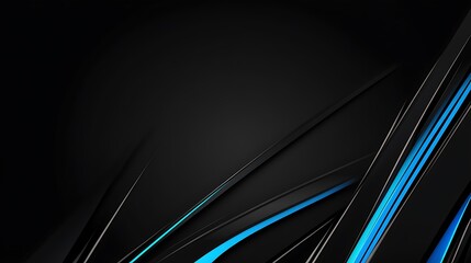 Abstract black and blue tech background with glowing lines. Futuristic design for website, banner, or social media post.