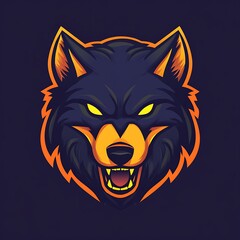Fototapeta premium Aggressive Wolf Mascot Logo Design for Gaming or Sports Team