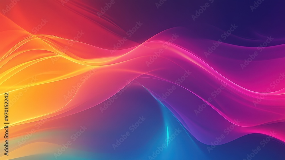 Poster glowing vibrant light gradient - dynamic and radiant background illuminated with energy and warmth