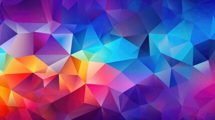A vibrant abstract design featuring colorful geometric shapes and gradients, ideal for backgrounds or artistic projects.