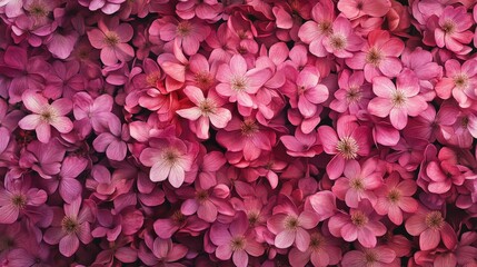 Fototapeta premium Blooming Beauty - Lush Pink Floral Pattern Background