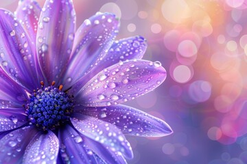 Radiant Purple Blossoms. Delicate floral composition