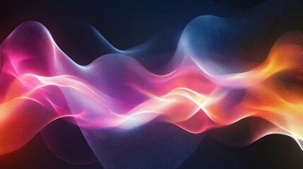 Fototapeta premium Pulse of Vibrance: Dynamic Abstract Background with Glowing Light Lines