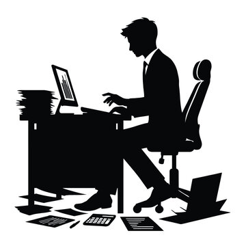 recommend clip art: Silhouette of an Accountant