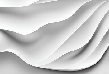 Fototapeta premium abstract white wavy background