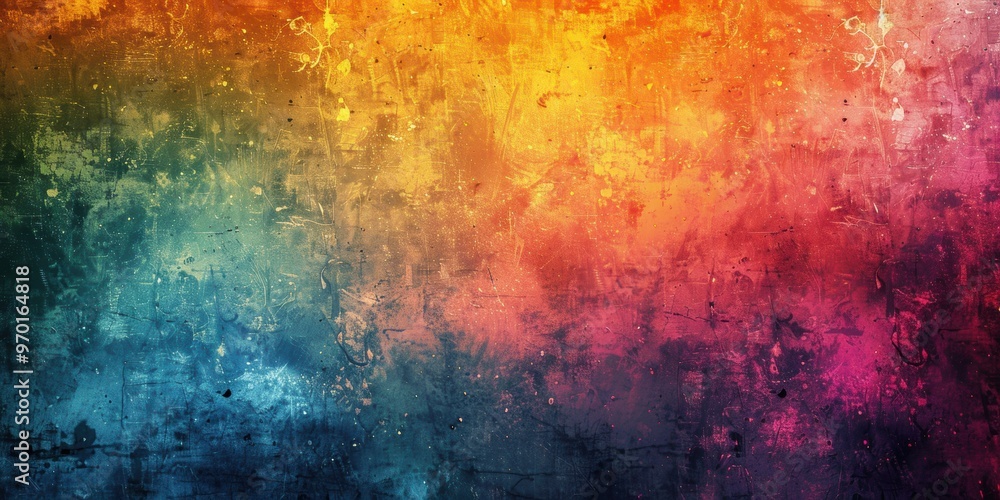 Poster vibrant swirls. abstract colorful pattern