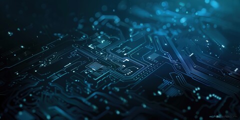 Cyberpunk Matrix. Futuristic technology concept