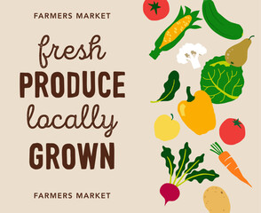 Fresh Produce graphic layout