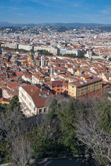 Fototapeta premium Panoramic view of city of Nice, France