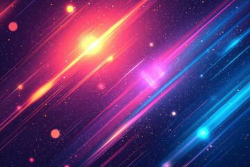 Fototapeta premium Abstract Background with Diagonal Lines and Glowing Spots