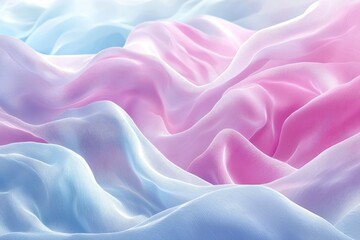 Obraz premium Abstract Wavy Texture in Pink and Blue Tones