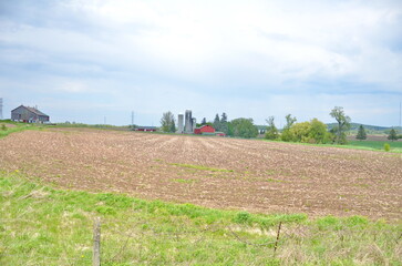Farmland in Wilmot Township in Ontario, Canada. This farmland was threatened with the impact of expropriation in 2024.