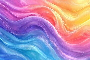 Fototapeta premium Abstract Wavy Background with Gradient Colors and Glittering Texture