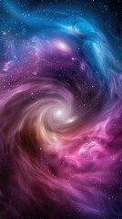 Fototapeta premium Cosmic Swirls of Vibrant Nebula