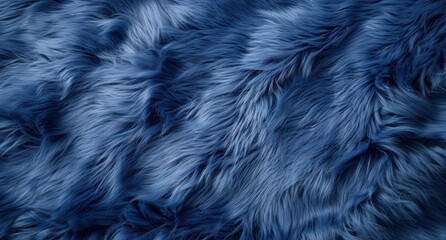 Obraz premium Soft and fluffy blue fur texture background